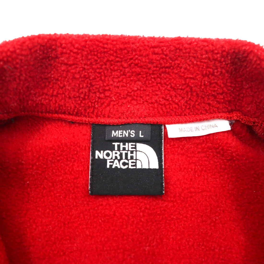 THE NORTH FACE Denali Jacket POLARTEC Fleece L Red Nylon Switching NL-3205