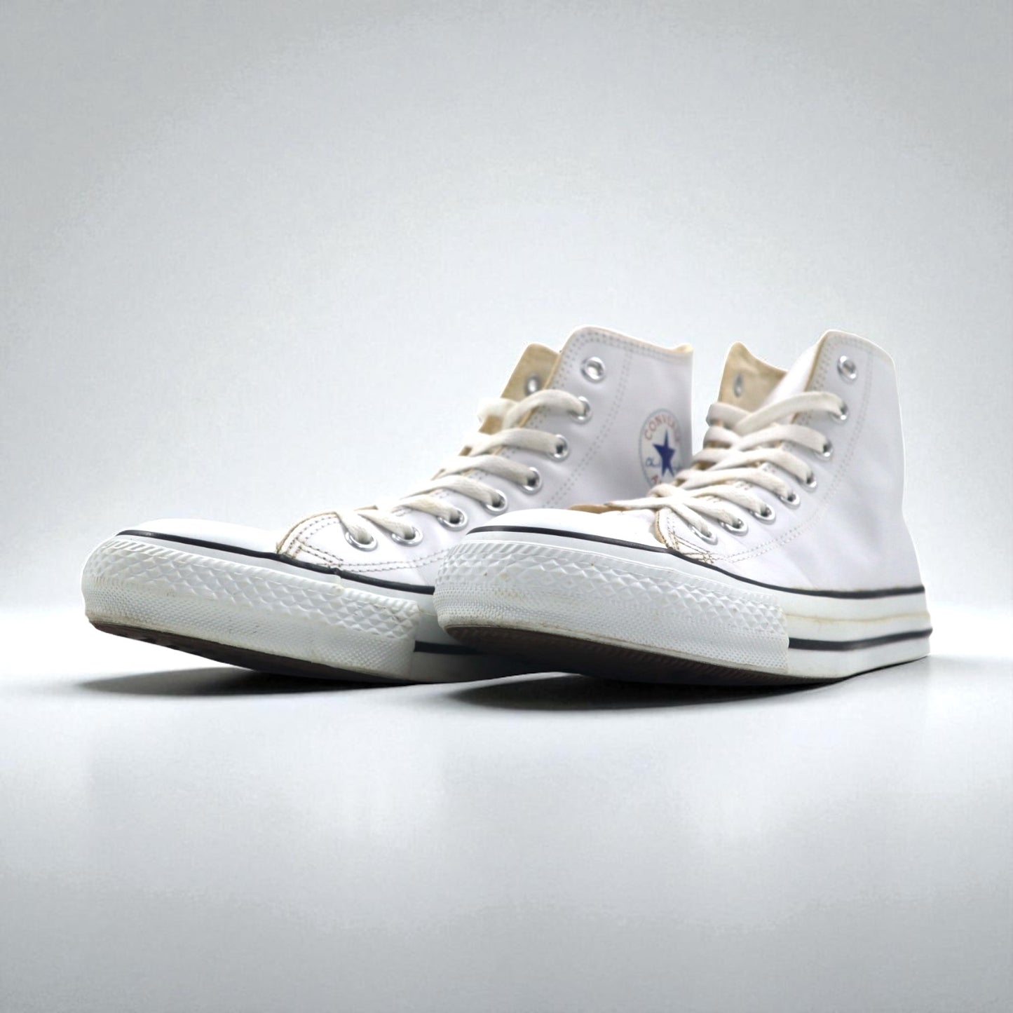 CONVERSE オールレザー オールスター ALL STAR ハイカットスニーカー 26cm ホワイト レザー 18615