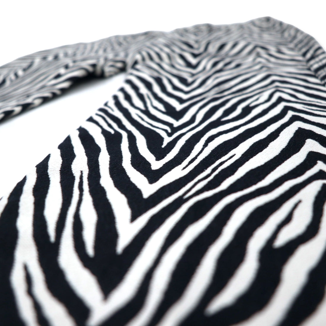 HELMUT LANG Herringbone Zebra Jacquard Motley Pants 2 White Black Cotton Silk Blend MONTLEY PANT H09HW210 Unused