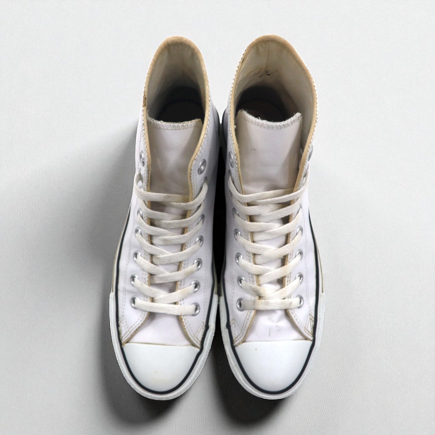 CONVERSE オールレザー オールスター ALL STAR ハイカットスニーカー 26cm ホワイト レザー 18615