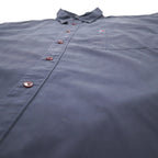 TOMMY HILFIGER 90s Dress Shirt XXL Navy Chest Pocket Big Size One Point Logo