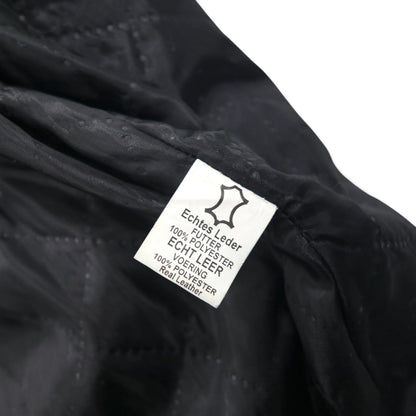 WILLIAM WETSH シングル ライダース バイカー ジャケット L スエード切替 コンビ リブ デザイン