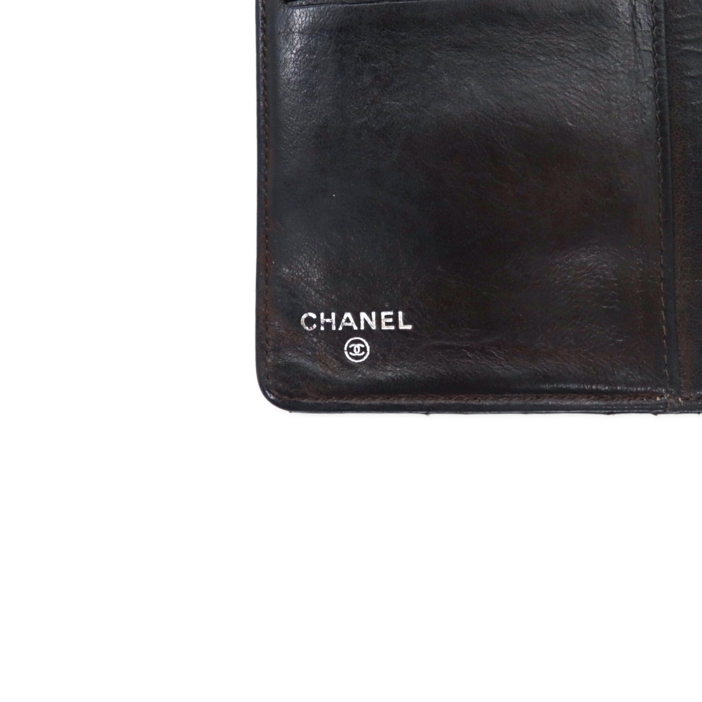CHANEL 2.55ライン マトラッセ 長財布 ブラック レザー キルティング フランス製