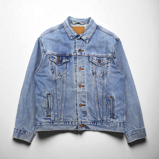 Levi's 90年代 USA製 デニム トラッカージャケット3rdタイプ Gジャン XL インディゴ ブルー 57510-0214