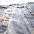 Levi's 90s USA Made Denim Trucker Jacket, Type 3, Denim, Size XL, Indigo Blue, 57510-0214