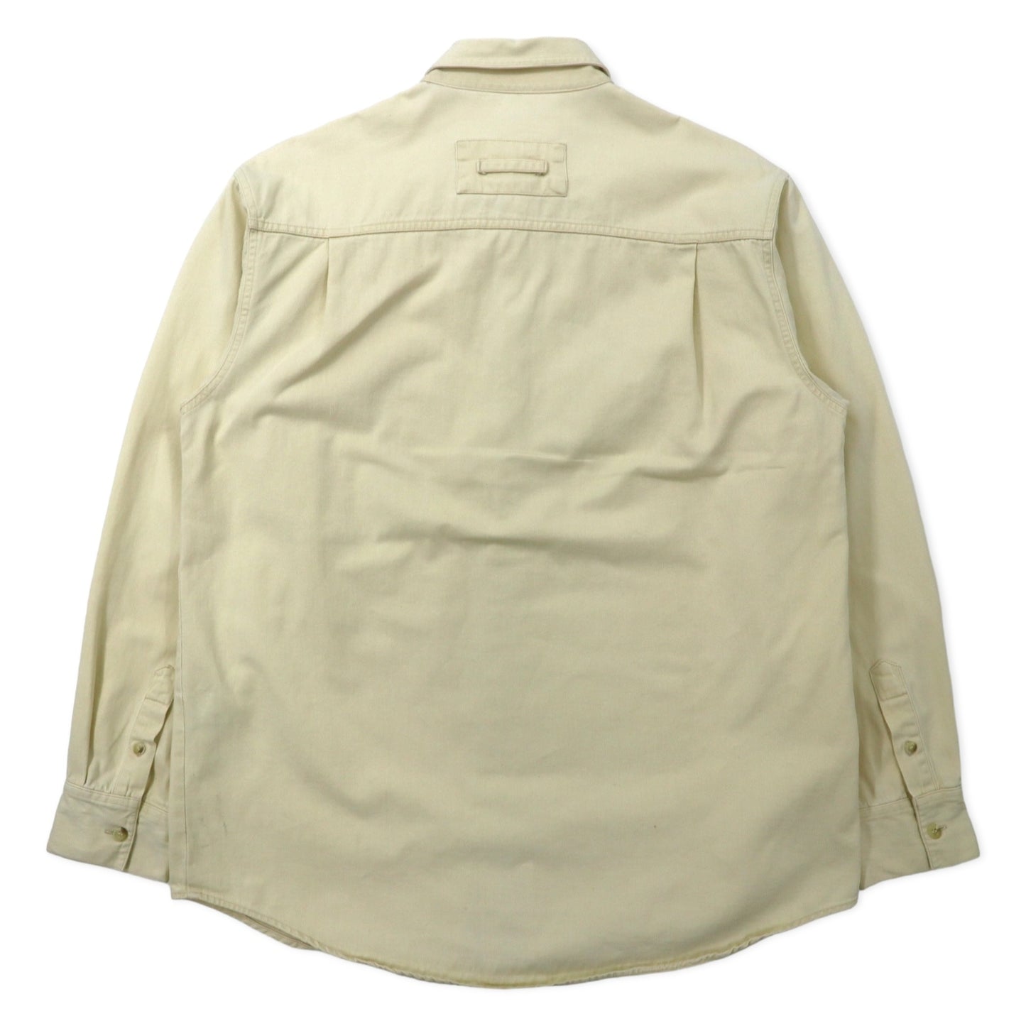 Calvin Klein Jeans USA Made 90s Work Shirt L Beige Cotton