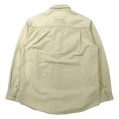 Calvin Klein Jeans USA Made 90s Work Shirt L Beige Cotton