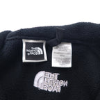 THE NORTH FACE Polartec Fleece Jacket M Black Polyester Center Logo Embroidery Drawstring