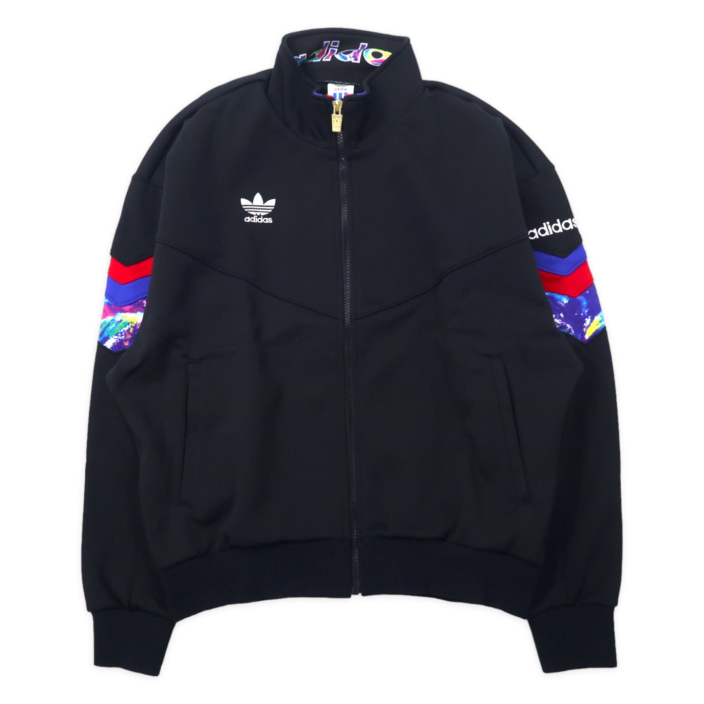 Adidas 90's Descente MADE TRACK JACKET Jersey L Black Polyester Trefoil  Logo Embroidery in Japan UNUSED – 日本然リトテ