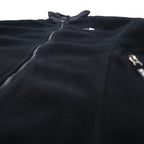 THE NORTH FACE Polartec Fleece Jacket M Black Polyester Center Logo Embroidery Drawstring