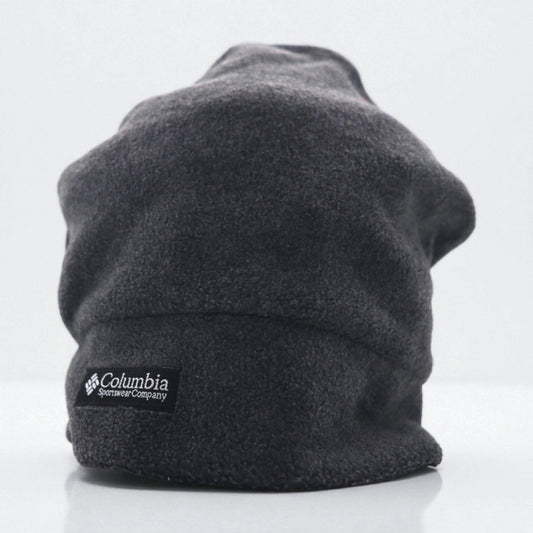 Columbia 90年代 フリース ビーニー ニット帽 グレー ポリエステル CU8205