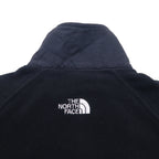 THE NORTH FACE Polartec Fleece Jacket M Black Polyester Center Logo Embroidery Drawstring