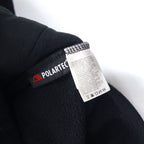 THE NORTH FACE Polartec Fleece Jacket M Black Polyester Center Logo Embroidery Drawstring