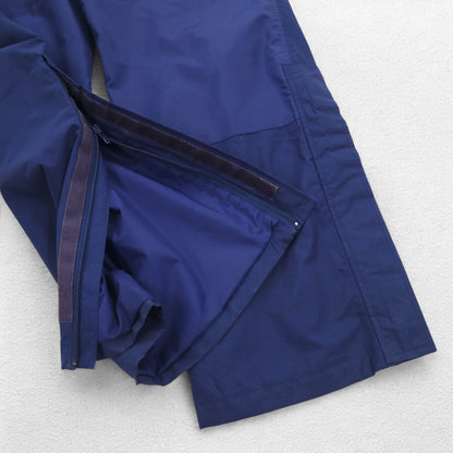 Cabela's 80s Gore-Tex Nylon Shell Pants, Medium, Navy, Zippered Hem, Slit