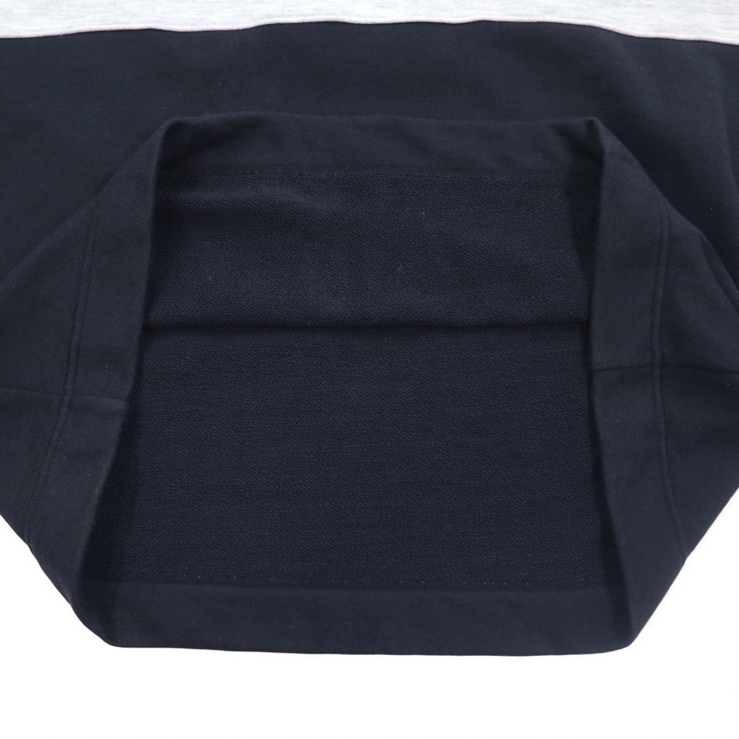 adidas 90年代 デサント社製 ドローコード ハイネック スウェット L ブラック 両面プリント 日本製