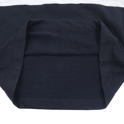 adidas 90年代 デサント社製 ドローコード ハイネック スウェット L ブラック 両面プリント 日本製