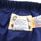 Cabela's 80s Gore-Tex Nylon Shell Pants, Medium, Navy, Zippered Hem, Slit