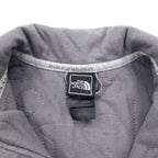 THE NORTH FACE フリースライナー インサレーションジャケット 中綿 XS グレー ポリエステル ロゴ 刺繍 ドローコード