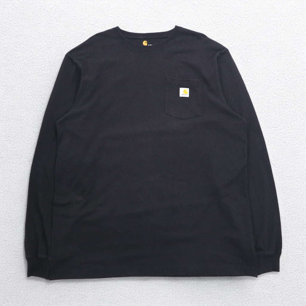 Carhartt Original Fit Long Sleeve T-Shirt Long TL TALL ORIGINAL FIT Black Cotton