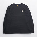 Carhartt Original Fit Long Sleeve T-Shirt Long TL TALL ORIGINAL FIT Black Cotton