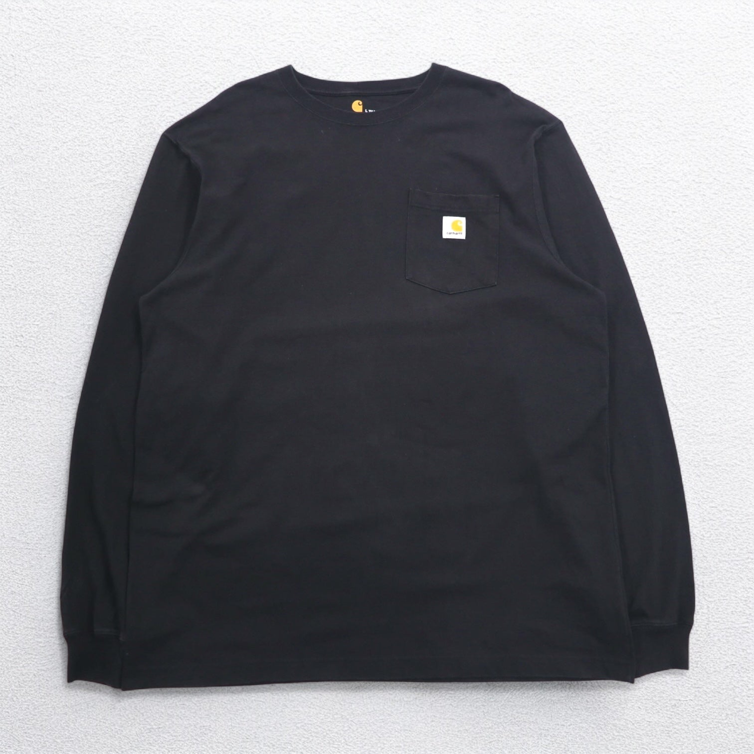 Carhartt Original Fit Long Sleeve T-Shirt Long TL TALL ORIGINAL FIT Black Cotton