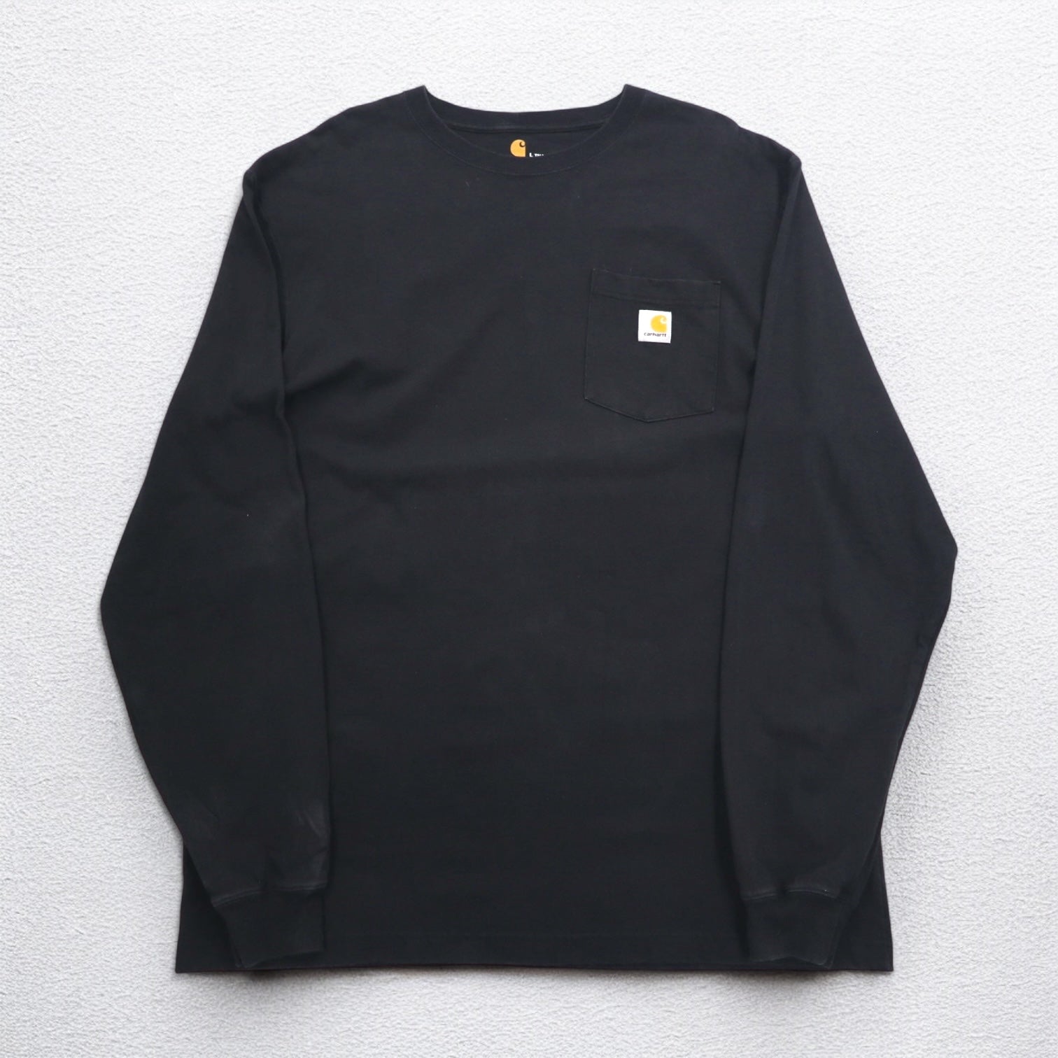 Carhartt Original Fit Long Sleeve T-Shirt Long TL TALL ORIGINAL FIT Black Cotton