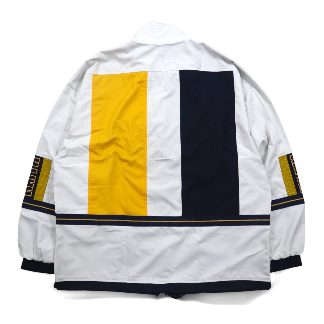 KAPPA 90s Track Jacket Jersey XL White Color Block Mesh Liner Logo Embroidery