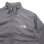 THE NORTH FACE フリースライナー インサレーションジャケット 中綿 XS グレー ポリエステル ロゴ 刺繍 ドローコード