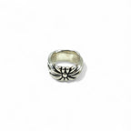 Vintage Silver Ring 花 フラワー クロス フローラル リング 指輪 17号 シルバー SILVER 925