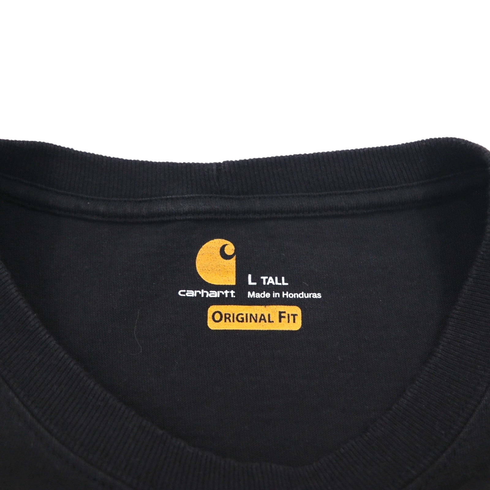 Carhartt Original Fit Long Sleeve T-Shirt Long TL TALL ORIGINAL FIT Black Cotton