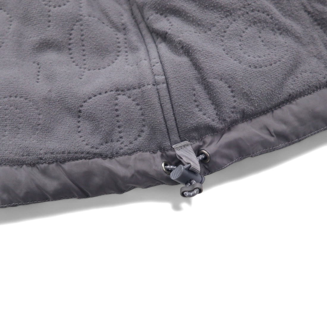 THE NORTH FACE フリースライナー インサレーションジャケット 中綿 XS グレー ポリエステル ロゴ 刺繍 ドローコード