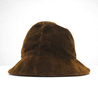 Polo by Ralph Lauren 90s Corduroy Bucket Hat, Size S/M, Brown, Cotton