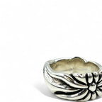 Vintage Silver Ring 花 フラワー クロス フローラル リング 指輪 17号 シルバー SILVER 925
