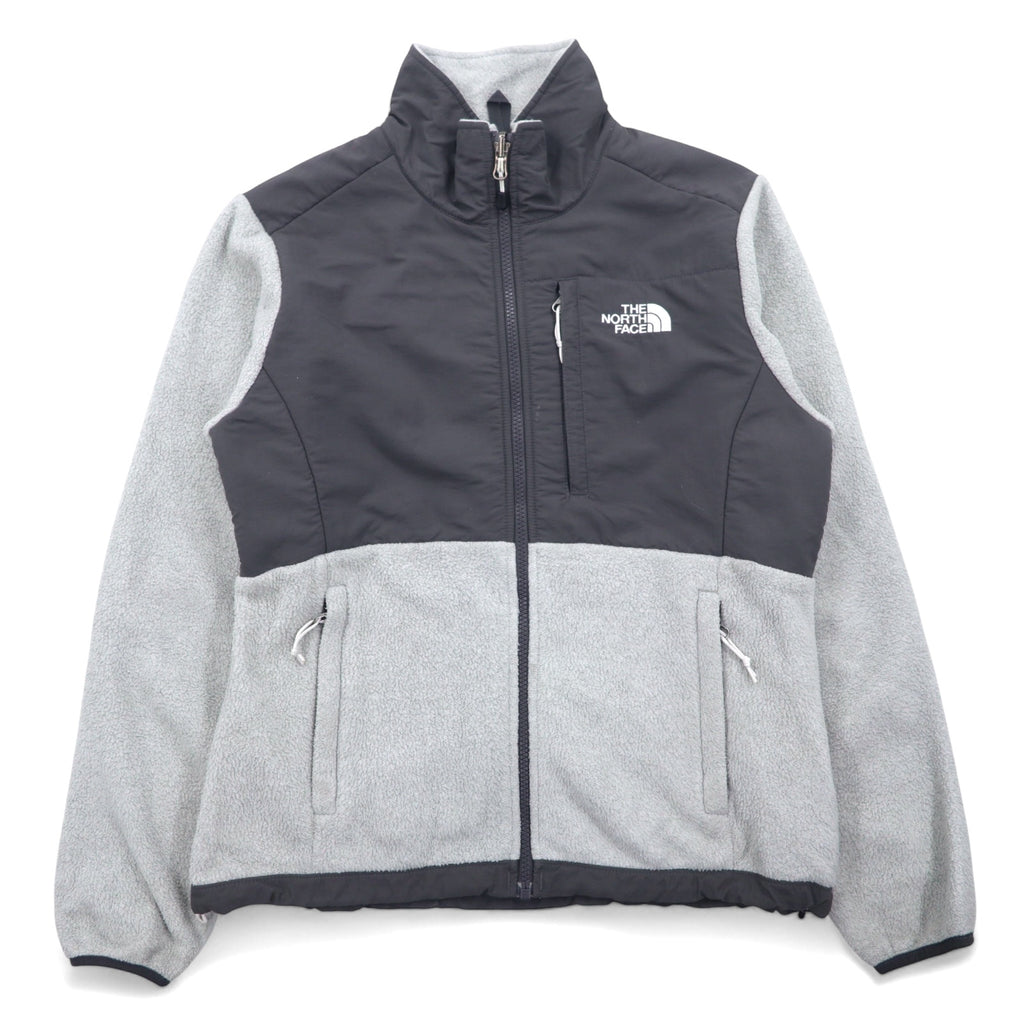 日本然リトテ-古着オンライン-THE NORTH FACE デナリジャケット POLARTEC ポーラテック フリースジャケット S グレー ポリエステル ロゴ 刺繍-THE NORTH FACE Denali jacket POLARTEC fleece jacket S gray polyester logo embroidery