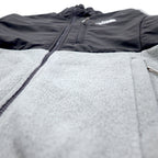 THE NORTH FACE デナリジャケット POLARTEC ポーラテック フリースジャケット S グレー ポリエステル ロゴ 刺繍