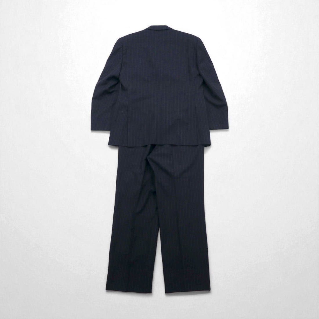 Brooks Brothers 3B Suit Set, Size M, Navy Striped Wool, Made in Japan
