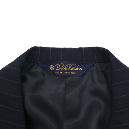 Brooks Brothers 3B Suit Set, Size M, Navy Striped Wool, Made in Japan