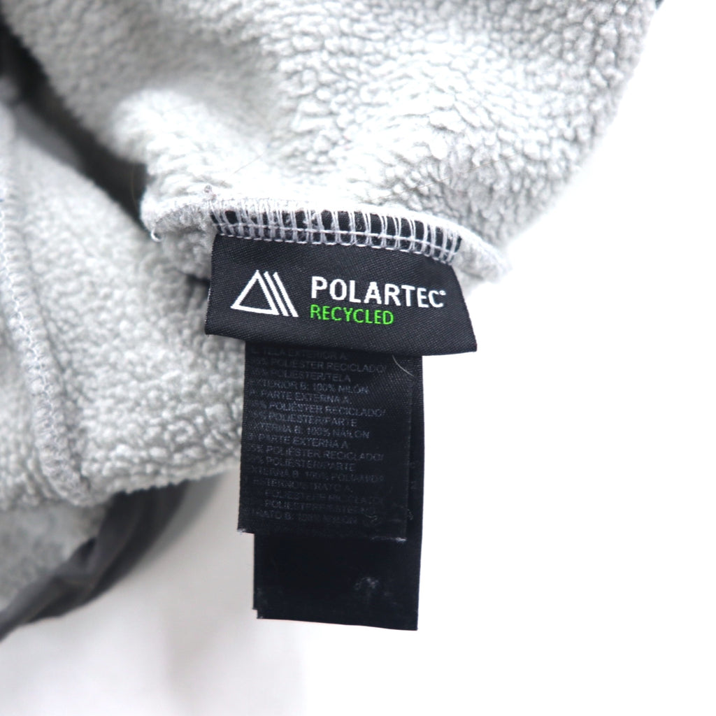 THE NORTH FACE デナリジャケット POLARTEC ポーラテック フリースジャケット S グレー ポリエステル ロゴ 刺繍