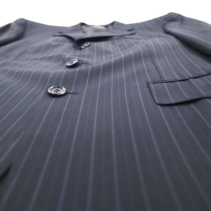 Brooks Brothers 3B Suit Set, Size M, Navy Striped Wool, Made in Japan