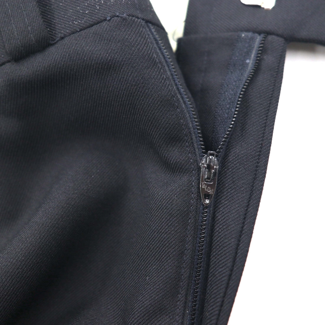 70s Vintage Trousers センタープレス フレア スラックスパンツ L ブラック ロケットTALONジップ