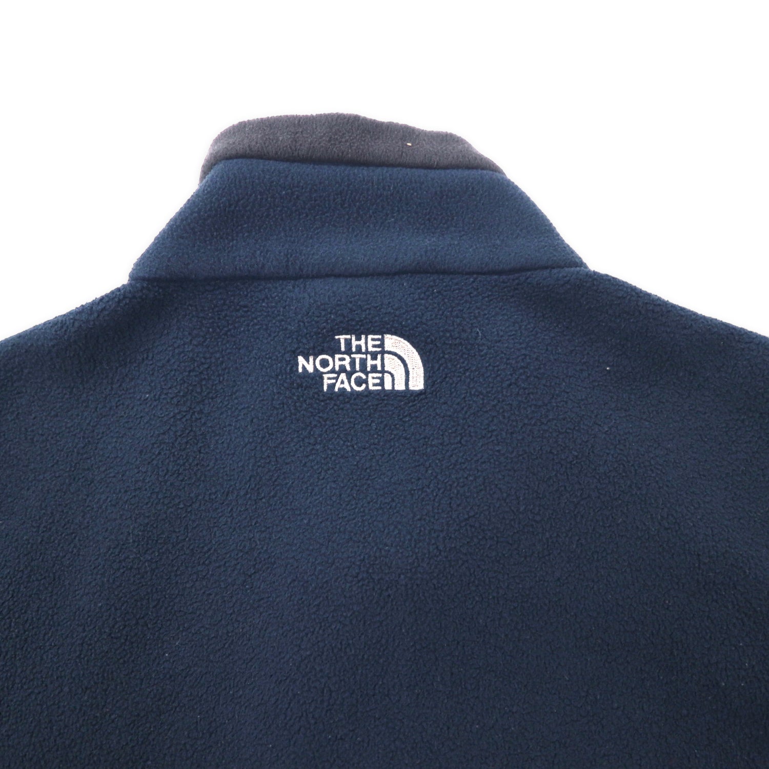 THE NORTH FACE Full Zip FLEECE Jacket M Navy Polyester Logo