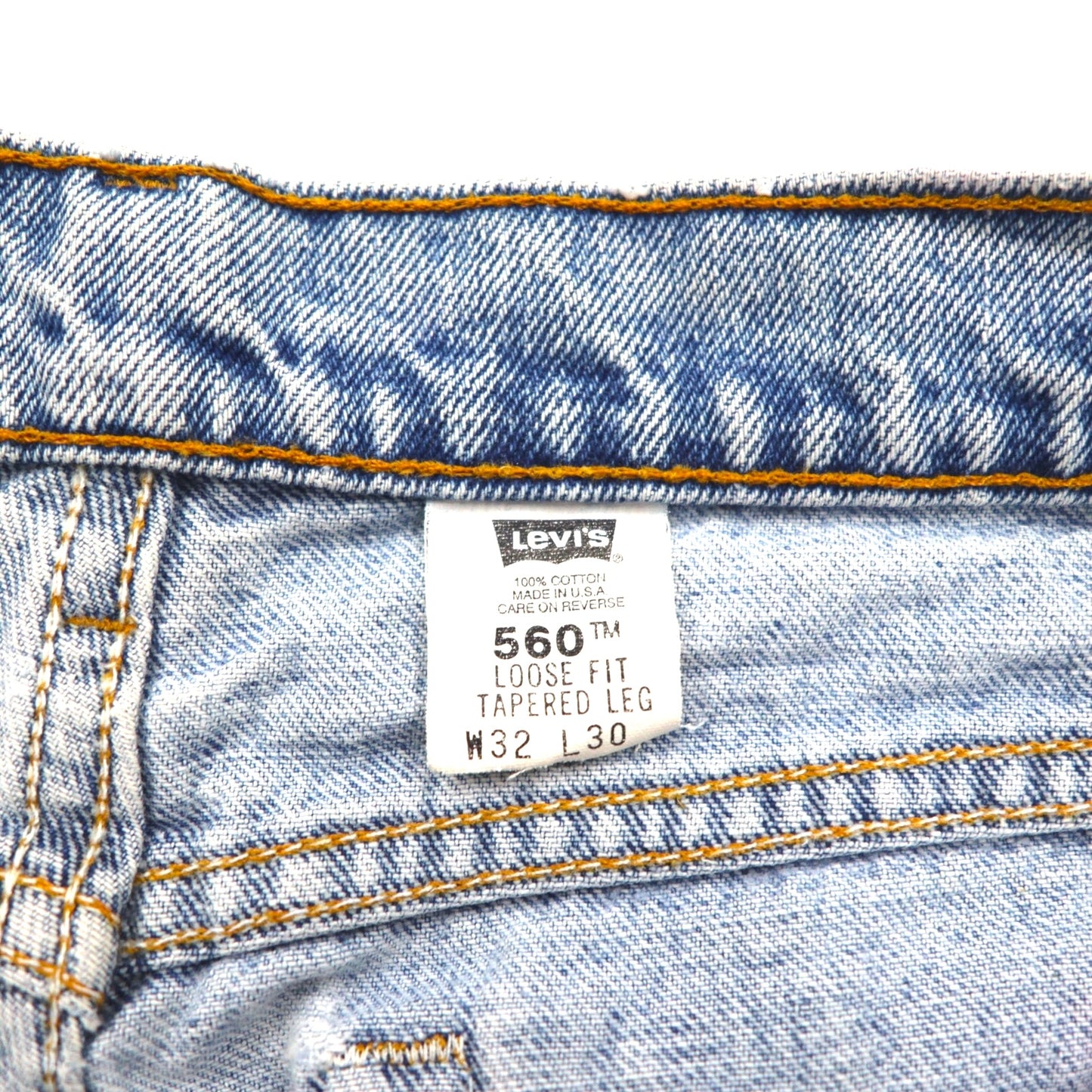 Levi's 90年代 USA製 560 ルーズフィット テーパード デニムパンツ M インディゴ ブルー ジッパーフライ 560-4891