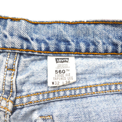 Levi's 90年代 USA製 560 ルーズフィット テーパード デニムパンツ M インディゴ ブルー ジッパーフライ 560-4891