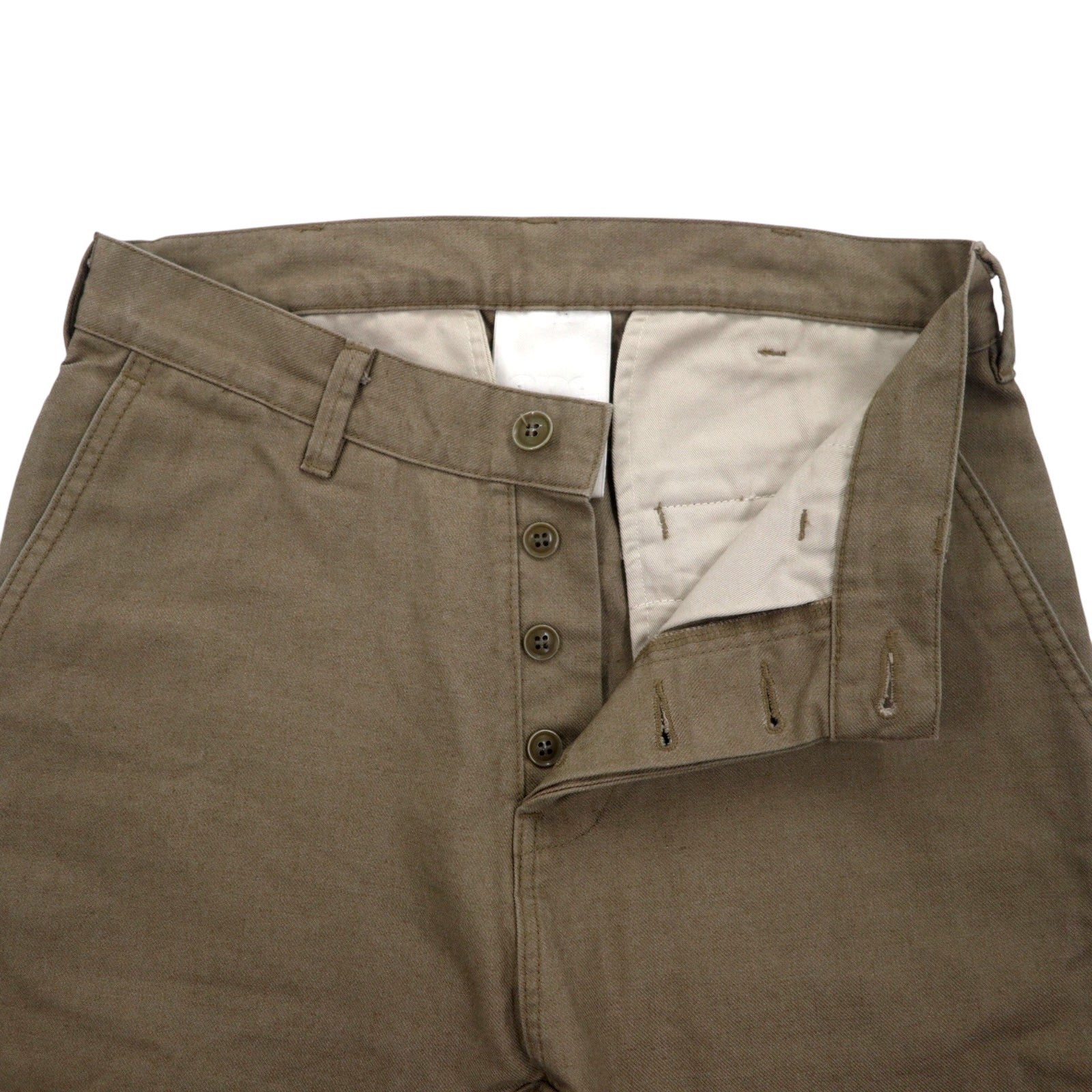 one gravity × International Gallery BEAMS Sarouel Pants S Beige Cotton Made in Japan