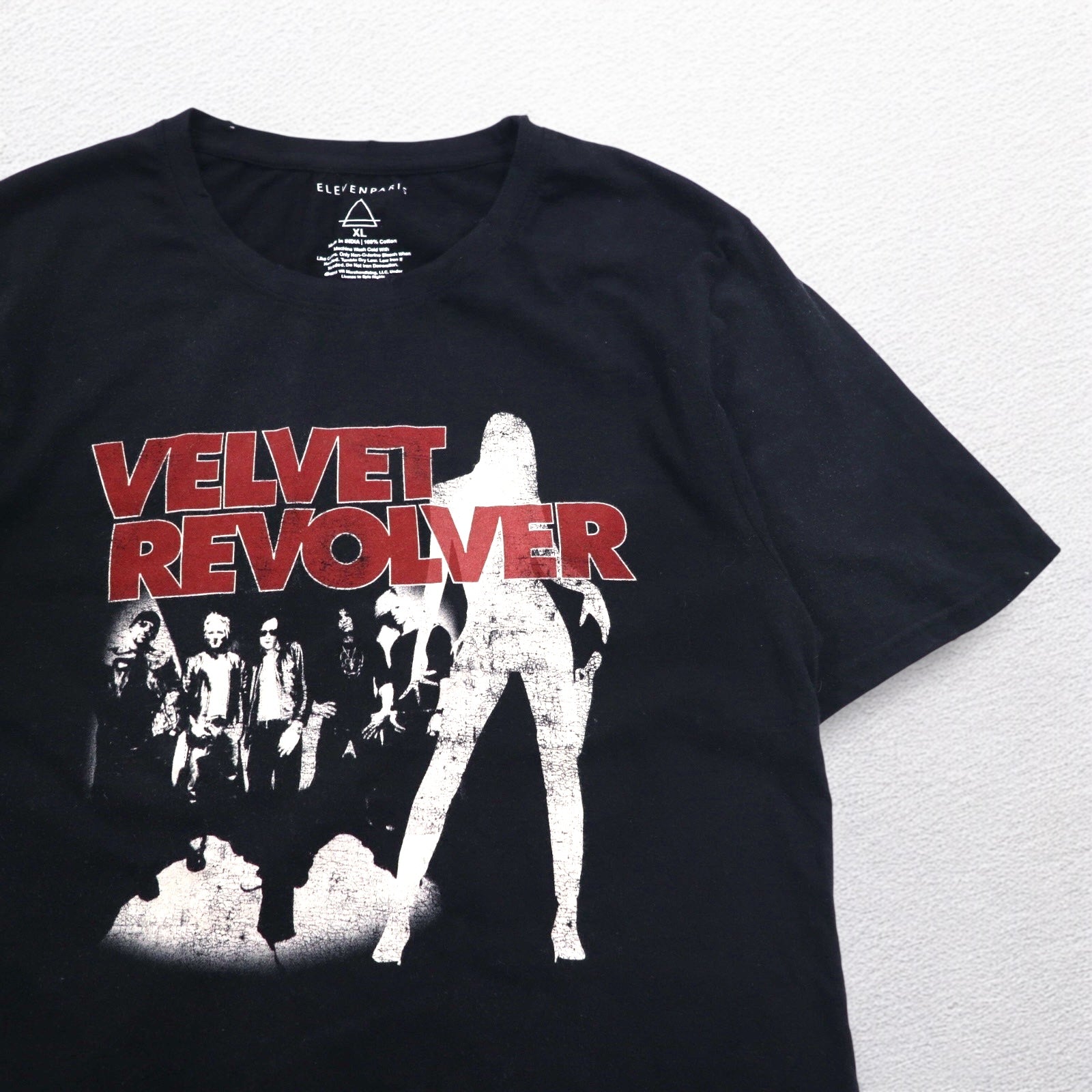VELVET REVOLVER ヴェルヴェット リヴォルヴァー ロック バンド Tシャツ XL ブラック ELEVEN PARIS