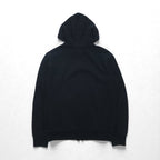 Polo Ralph Lauren 90s Reverse Weave Zip Hoodie, Size M, Black, Small Pony Embroidered Logo