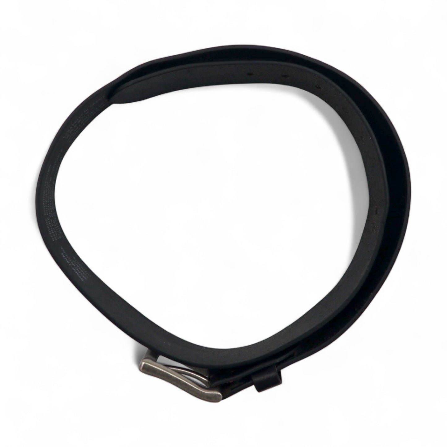 HARLEY DAVIDSON レザー ベルト 38 ブラック 牛革 シルバー メタル バックル 97806-18VM