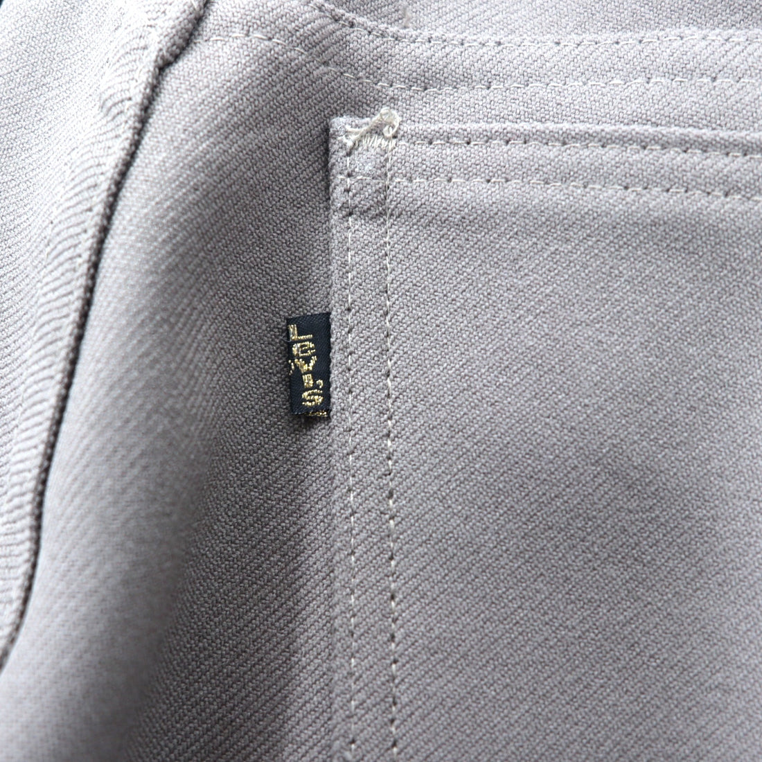 Levi's USA製 90年代 スタプレ ブーツカット スラックスパンツ 36 グレー ポリエステル ボタン裏698 SCOVILLジップ STA-PREST 10517 6126