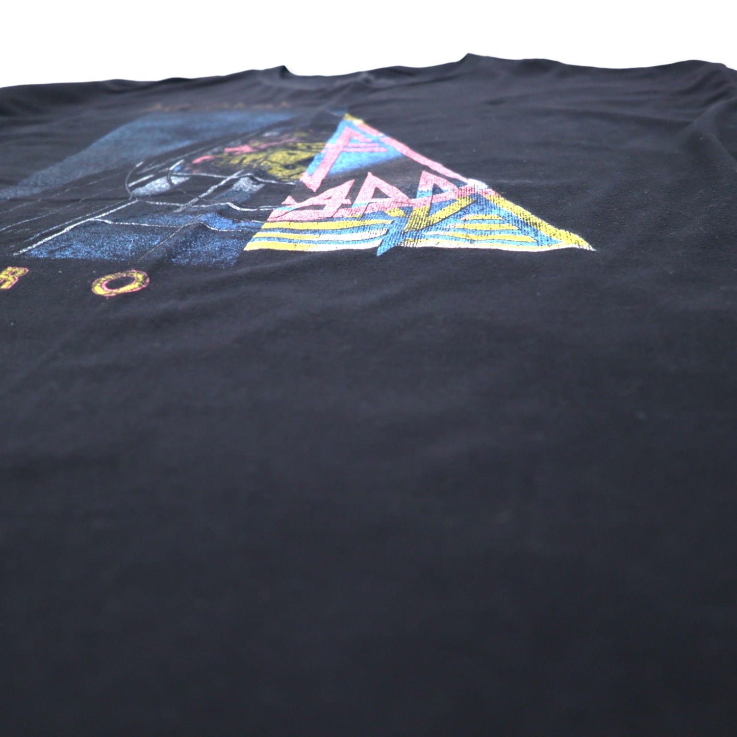 DEF LEPPARD デフレパード バンドTシャツ 4XLB ブラック コットン PYROMANIA ドッキング ビッグサイズ メキシコ製