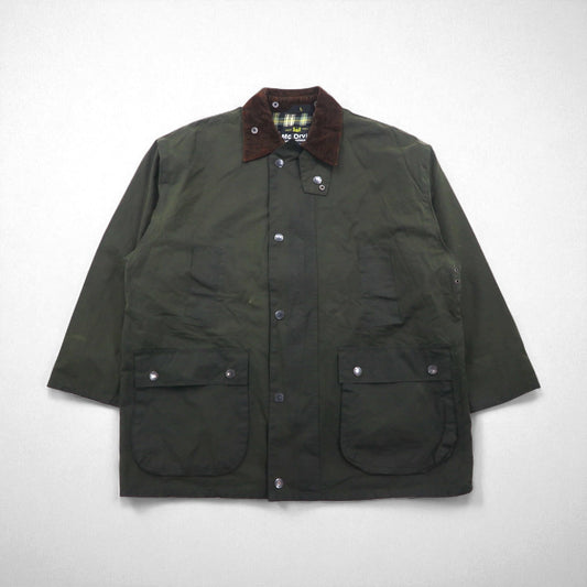 Mc Orvis 90年代 イギリス製 オイルドジャケット L カーキ 防水 コットン 裏地チェック